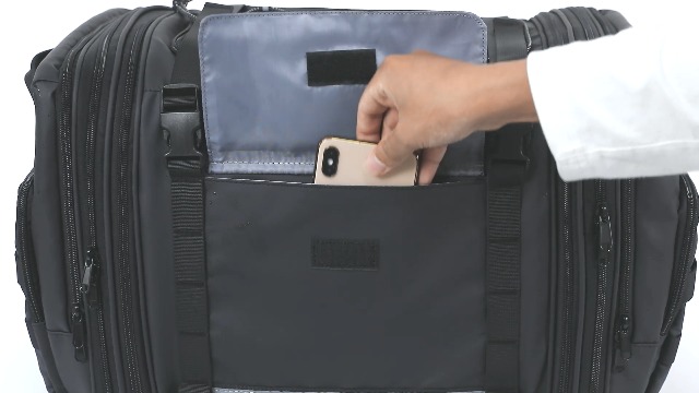 Borsa Termica Bici 8L - Impermeabile, 2 Tasche Laterali, Copertura Antipioggia, Nero - Foto 3