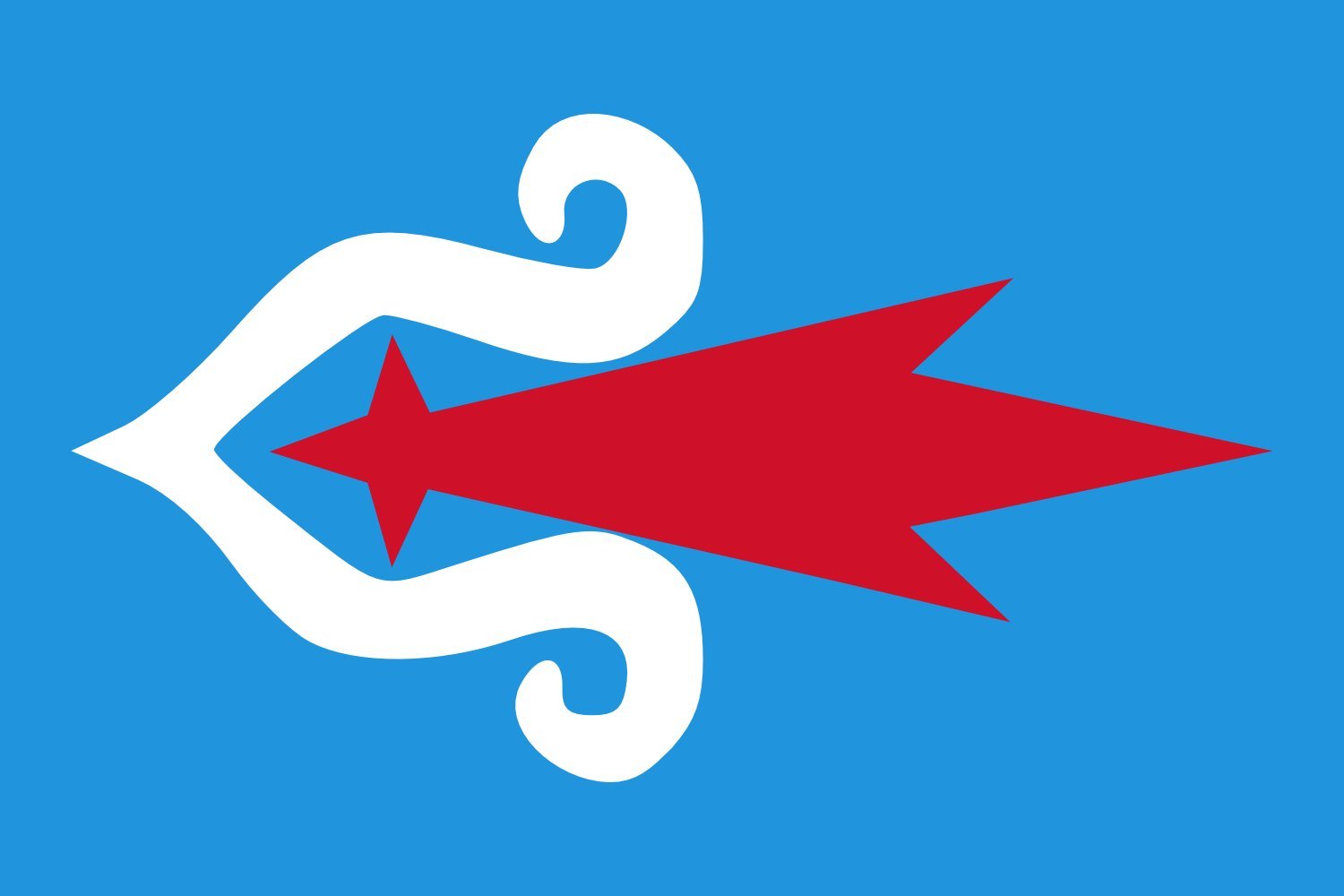 Drapeau XL Ainu de 120x180cm pour paysage extérieur de 2.16m²