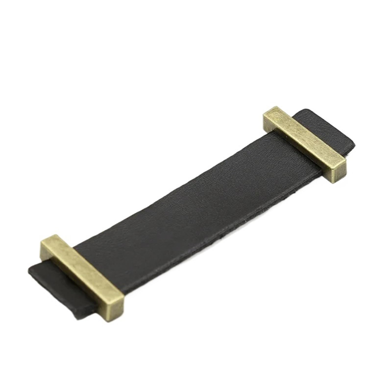 Cqahdsevf Black Leather Drawer Pulls, Leather Zinc Alloy Handles Cabinet Drawer Wardrobe Multicolor Multiple Sizes(,96Mm)