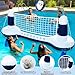 Large Inflatable Pool Games Volleyball Net Pool Float Set with 9