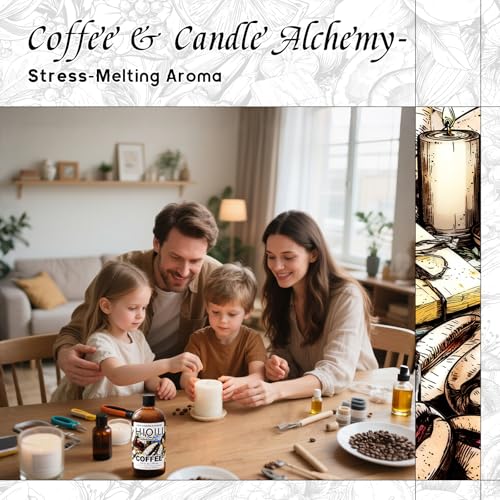 Image of HIQILI Coffee Fragrance Oil for Candle Making & Diffusers Use - 5.07 Fl Oz | for Scent Humidifier, Perfect for Soap, Body Scrubs & Perfume Making, New Car & Home - 150 ML