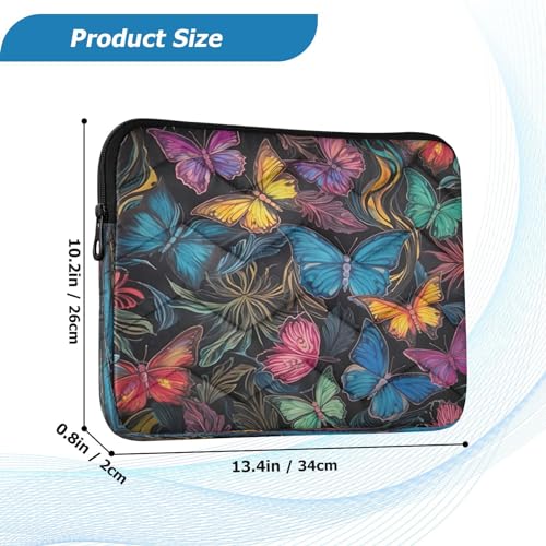Funda para laptop 13-14 pulgadas impermeable mariposas miniatura 3