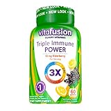 Vitafusion Triple Immune POWER Gummy Vitamins, 60ct