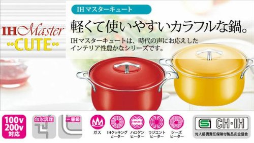Amazon｜フジノス IHマスターキュート 24cm両手深鍋 GS 121127 0226ao 