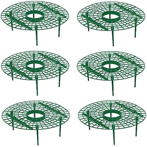 Namvo 6Pcs Strawberry Frame Stand, Plant Support Holder Planting Rack Elevate the Fruit Far from Soil Avoid Ground Rot Cover