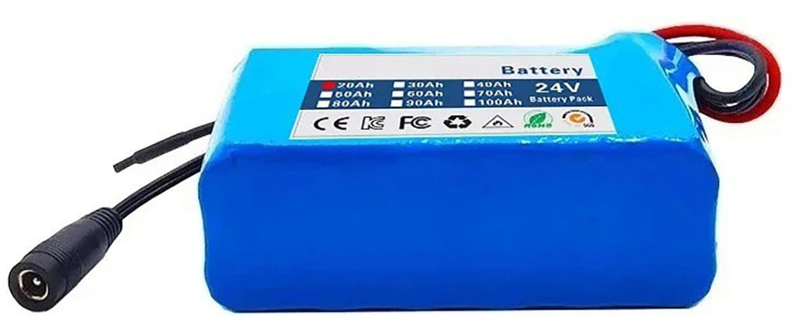 E-Bike Batteria 24V 30AH Capacità Ad Alta Potenza Batterie 25.2V 6S2P Batteria Ricaricabile Per Bicicletta Elettrica Con Caricabatteria 24V 30Ah,XT60
