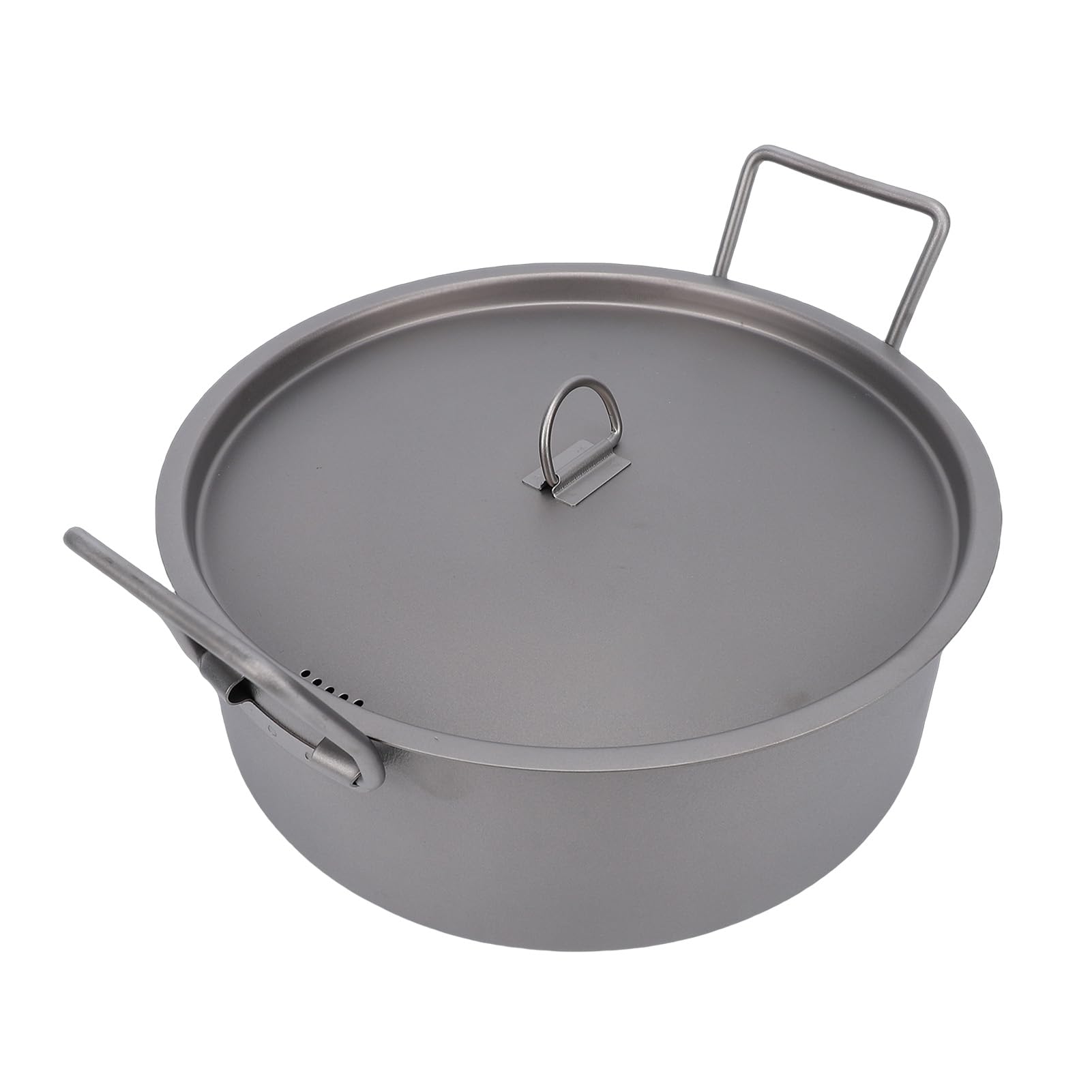 Kikumi Ti Stockpot 2,3 L Léger et Portable avec Deux Poignées