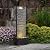 Water Fountain Outdoor, Floor Standing LED Illuminated Water Flow Elegant Water Fountain Pump 38.5" with Pebble Base for Garden, Patio and Yard (24372)
