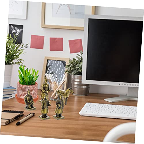 Estatuas Vintage Caballos de Terracota Miniatura 2.55 pulg miniatura 6