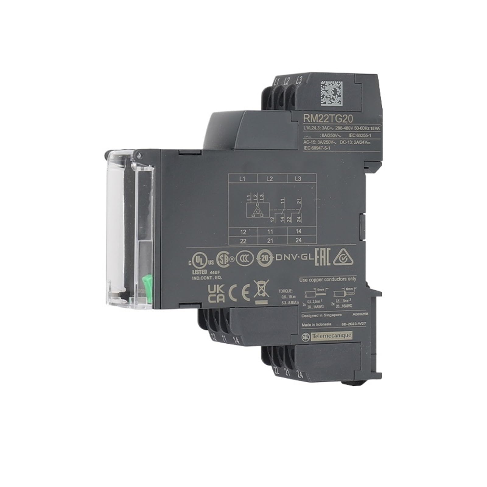 CJKXPZMH RM22TG20 RM22TR33 RM22LG11MR RM17TG00 RM17TG20 Phase Sequence Relay(RM22TG20 AC208-480V)
