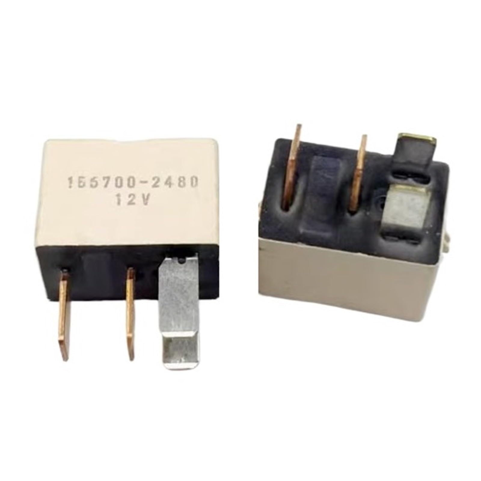 156700 2480 relé de 12V 4 pines interruptor electromecánico coche 2 piezas