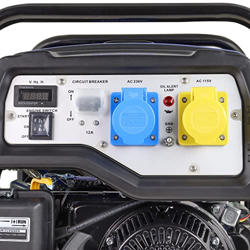 Powerful Yet Portable Hyundai HY3800LEK-2 3.2kW / 4.00kVa* 7hp 4 Stroke Push Button Start Versatile Electric Start Site Petrol Generator Commercial Use 3 Year Warranty - Image 7