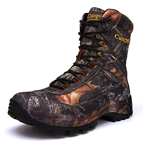 Générique Bottes Militaires Imperméables Camouflage pour Hommes Chaussures de Randonnée Montantes Bottes de Chasse en Plein Air Bottes de Trekking Tactiques,Noir,40