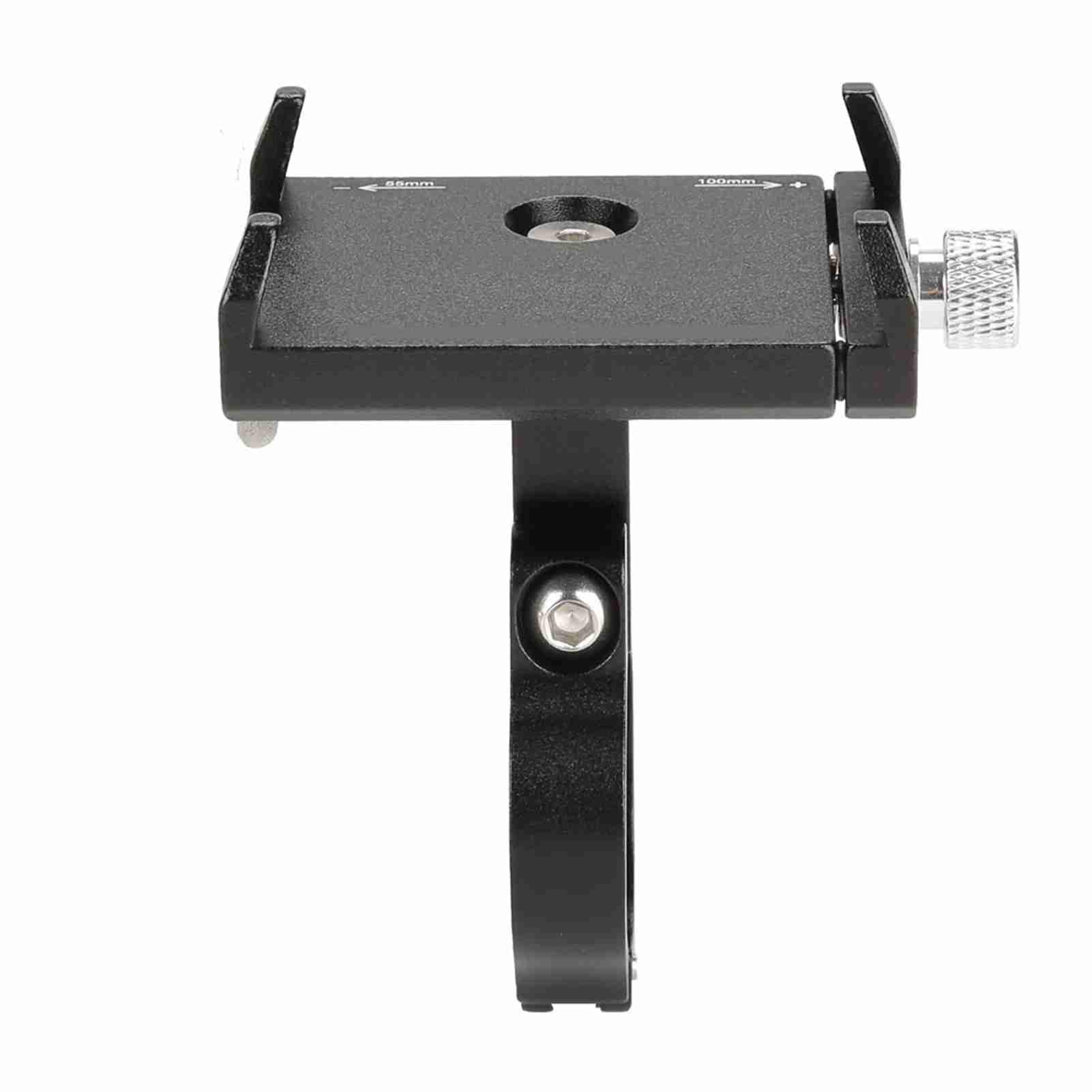 Yctze Porta Telefono in Alluminio per Bicicletta, Supporto Regolabile, | Supporto base in alluminio CNC, cuscinetti antiurto, per smartphone da 3,5-6,2 pollici