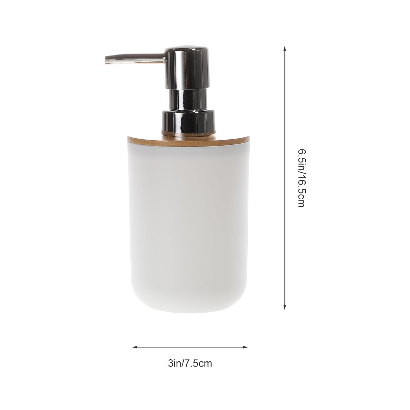 Anneome Conjunto de Accesorios de Baño y Blanco Dispensador de Jabón, Vaso para Cepillo de Dientes Bandeja de Jabón en Bambú para Mantener Baño Ordenado