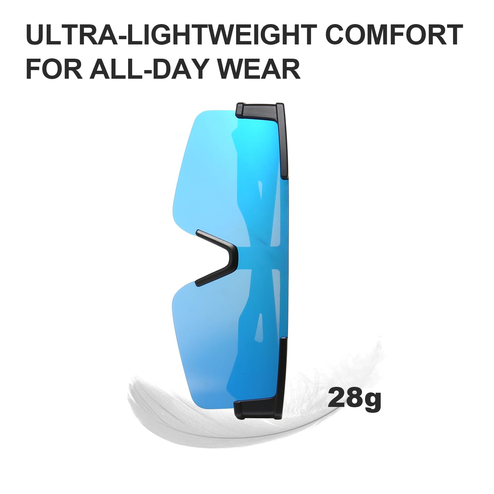 Polarizzati Sovraocchiali Occhiali Da Sole Quadrati Sportivi Donne Uomini UV400 Ciclismo MTB TR90 Bici
