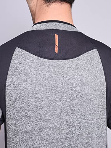Image of TECHNOSPORT Men's Polyester Slim Fit T-Shirt