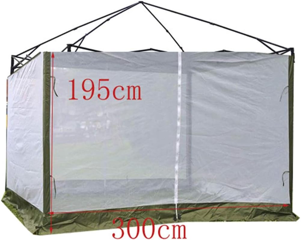 Zanzariera pieghevole per veranda, gazebo, cortile, gazebo, zanzariera, tenda da campeggio pieghevole da appendere al fianco dell'ombrellone