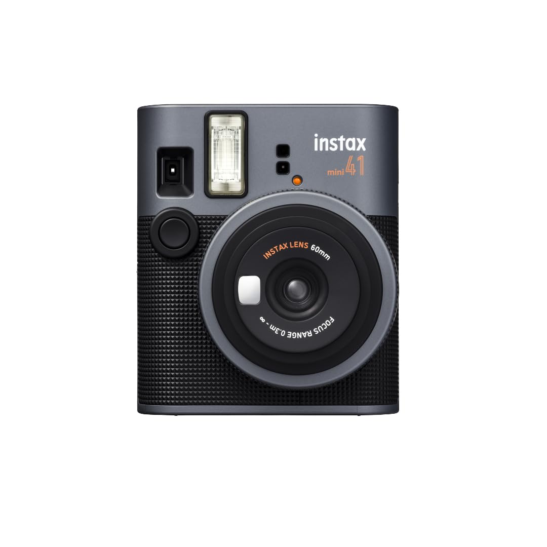 FUJIFILM Mini 41 Instant Film Camera Bundle – Instant Photo Camera with Fujifilm Mini Film (20 Sheets), Photo Album, Batteries, Cleaning Cloth & Accessories – Great Gift for Kids, Teens & Beginners