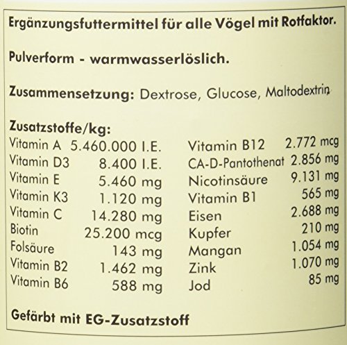 Quiko Intensive Red 500g - Aanvullend voeder voor siervogels met roodfactor - Afbeelding 7