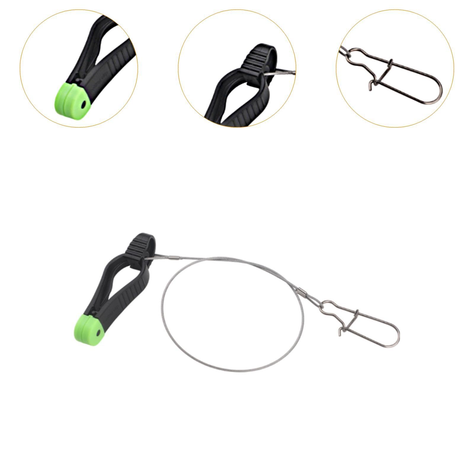 Yiju Power Grip Line Release Clip Downrigger Release Clip, Sturdy 12 inch Leader Down Release Clip for Kite Boat Sea Fishing