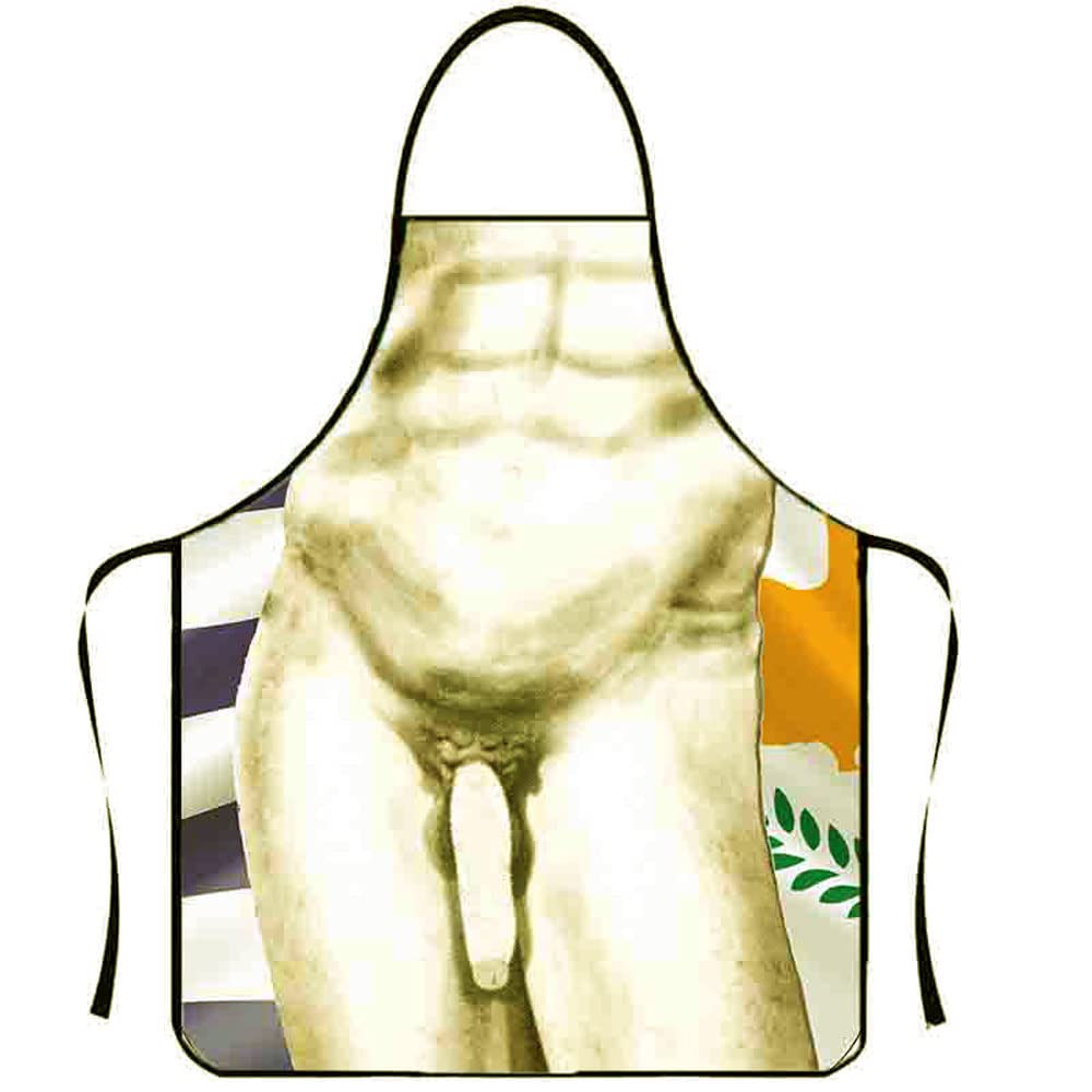 Anzhee Funny Sexy Barbecue Aprons BBQ Novelty Kitchen Cooking Grilling Baking Apron for Men Women Party Costume for Friend Gift Style-M24