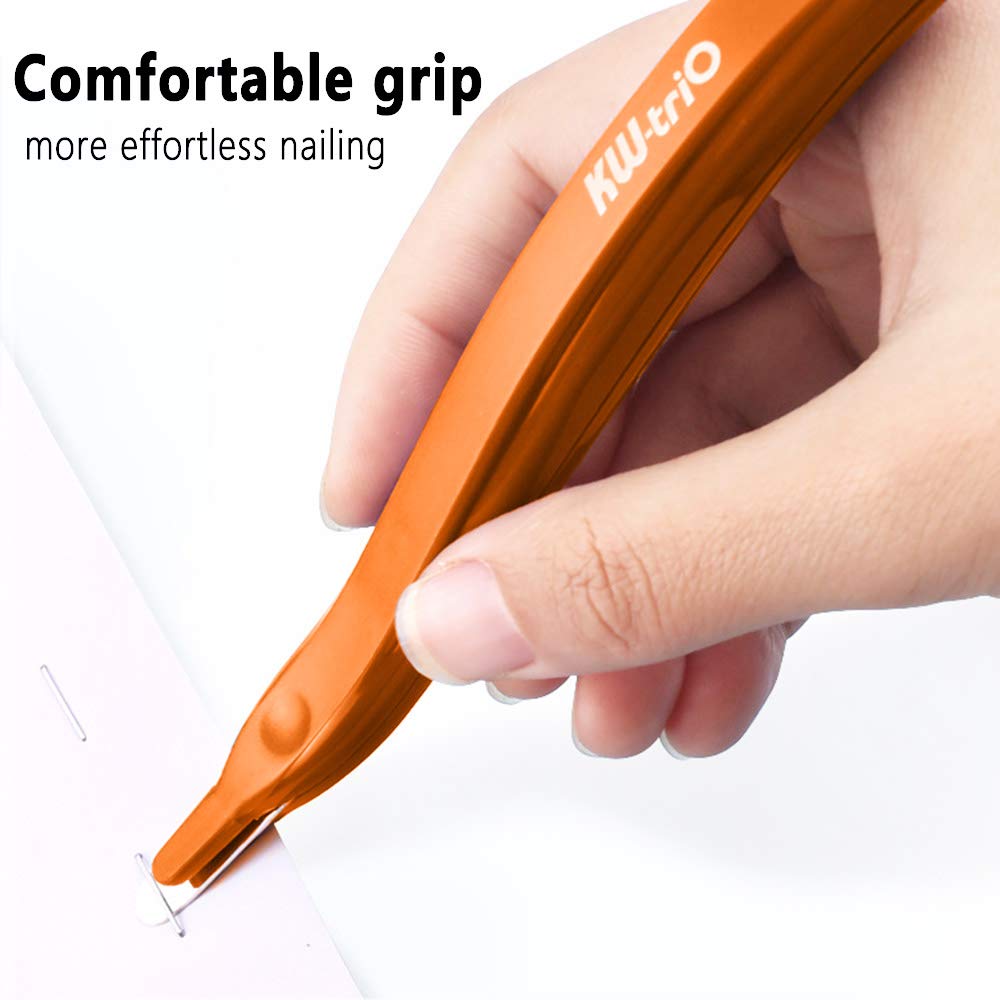 Lot De 3 Extracteurs D'agrafes Magnétiques Professionnels Faciles Pour Le Bureau, L'école Et La Maison (orange