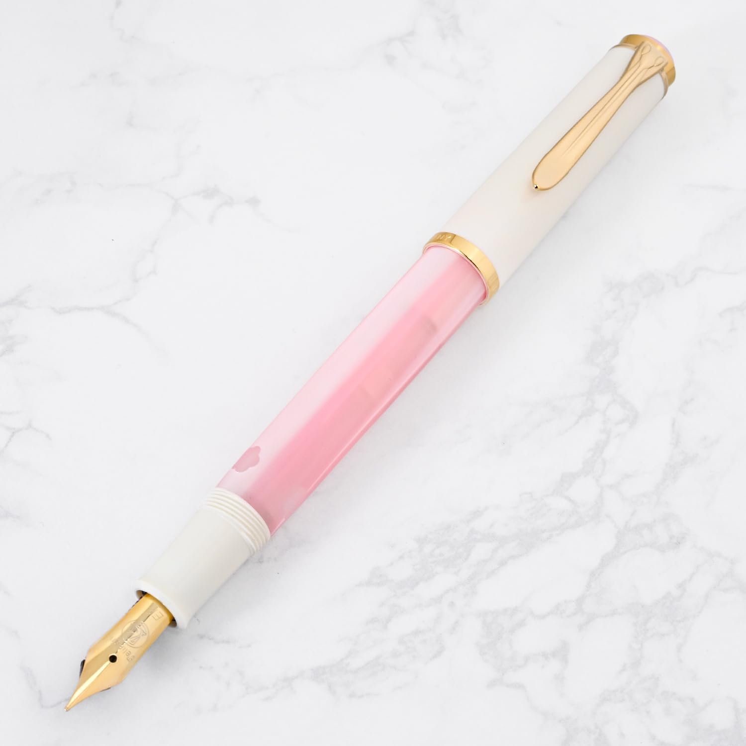 Pelikan Füllfederhalter, Spezialprodukt, World Festival Classic, M200CB, Kirschblüte, 24 KGP, Saugart, extra feine Spitze, EF