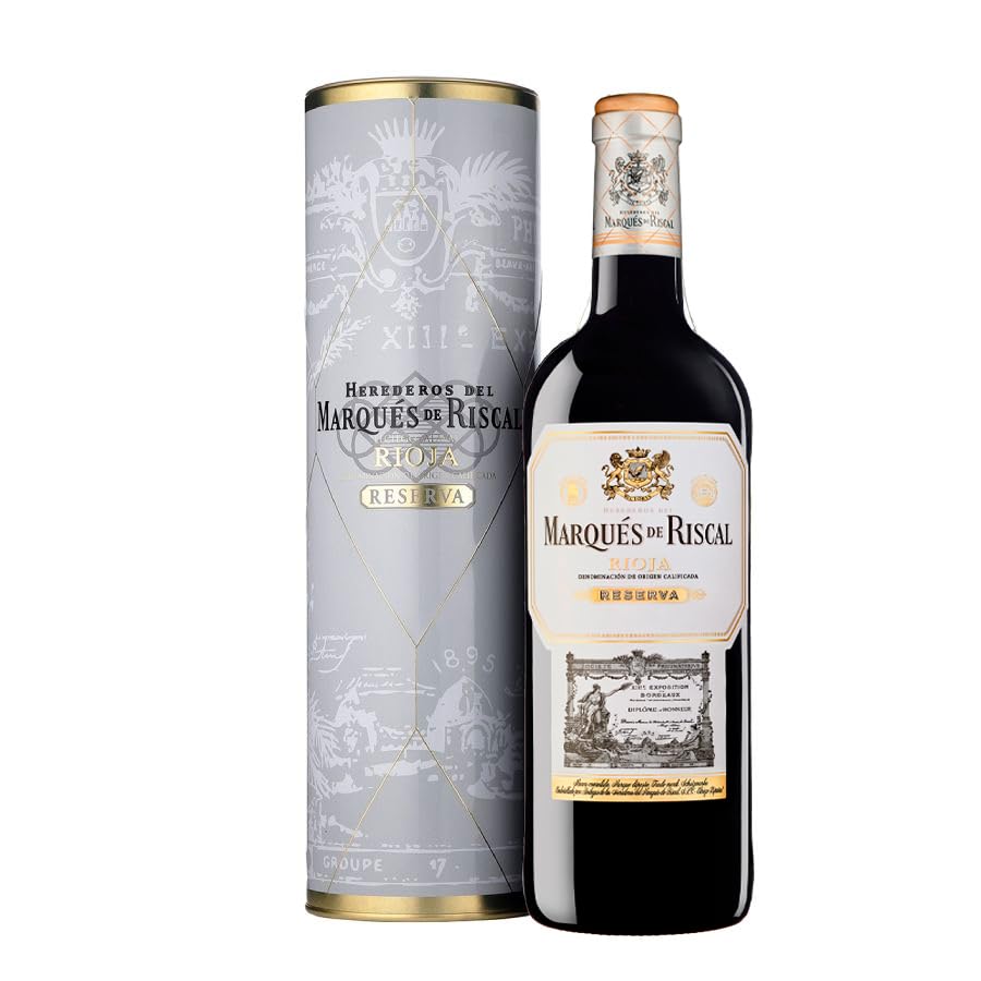 Marques De Riscal Vino Tinto Reserva Denominación de Origen Calificada Rioja, Variedad Tempranillo, 24 Meses en barrica, Botella Mágnum con cánister de 1,5 L