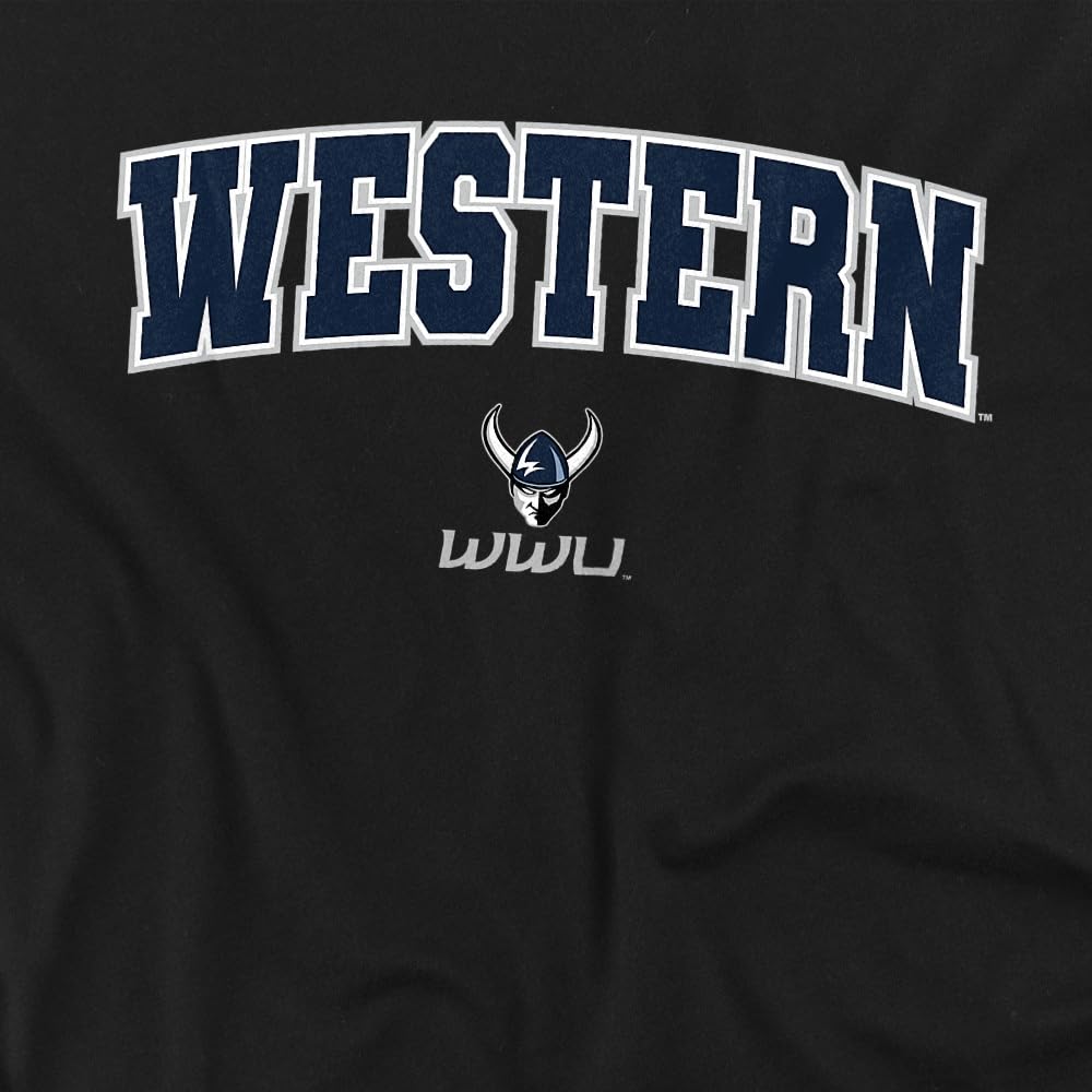 LOGOVISION Western Washington University Arch Logo Black Kids T Shirt (4) for Toddler Boys and Girls, Black