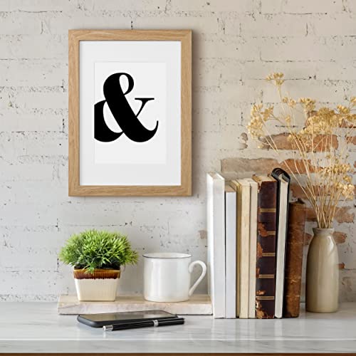 Fabian Clarke London® A3 Modern Oak Wooden Picture Photo Frame with White A4 Mount to Hang Portrait or Landscape - Cosy Home Interiors Fabian Clarke London® A3 Modern Oak Wooden Picture Photo Frame with White A4 Mount to Hang Portrait or Landscape - Image 4