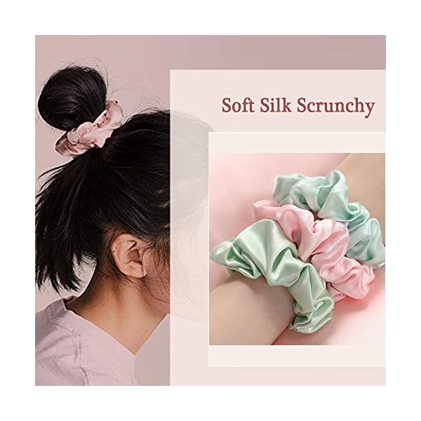 LilySilk-Silk-Hair-Scrunchies-for-FrizzBreakage-Prevention-100-Mulberry-Silk-Hair-Ties-No-Damage-Elastic-Silk-ponytail-Holders-1Pc-Charcoal-Purple LILYSILK Silk Hair Scrunchies for Frizz&Breakage Prevention, 100% Mulberry Silk Hair Ties No Damage, Elastic Silk ponytail Holders, 1Pc, Charcoal Purple