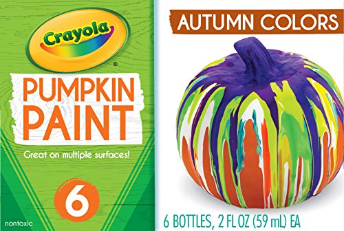 Crayola Pumpkin Paint Set Acrylic Paints in Autumn Colors, Halloween Decorations, 6Count - Image 2