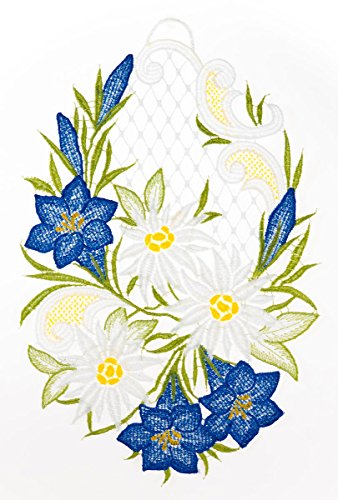 'Orlo Plauener Immagini per finestre Alpen fiori 20 x 28 cm, decorazione per finestra decorazione per finestra immagini Fatto mano decorazione finestra............
