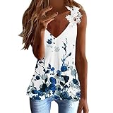 Damen blusen Fun-t-Shirts Damen Sport Tank top Racerback Yoga Oberteile Fitness Gym Shirts Kleid Damen Langarm Fun-t-Shirts Kleid mädchen Langarm(#SFDE-220418 T-Shirt-A16, L)