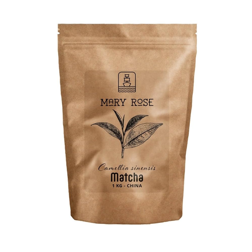 Mary Rose Tè Verde Matcha culinario 1kg - Matcha Tradizionale Naturale, Senza Additivi, Gusto Ricco