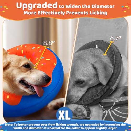Gimars XL Inflatable Dog Cone Alternative After Surgery, Soft Dog Neck Donut Recovery Cone Collar, E Collar and Elizabethan Collar Alternative for Medium and Large Dogs, X-Large-Neck:18″-24″ Gimars XL Inflatable Dog Cone Alternative After Surgery, Soft Dog Neck Donut Recovery Cone Collar, E Collar and Elizabethan Collar Alternative for Medium and Large Dogs, X-Large-Neck:18″-24″