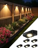 FabStyl Solarlampen für Außen Wand 6 Stück, Solar Wandleuchte Aussen 3 Farbtemperaturen IP65 Wasserdicht, Einfache Installation Solarleuchte für Garten, Terrasse, Zaun, Mauer, Home Decoration