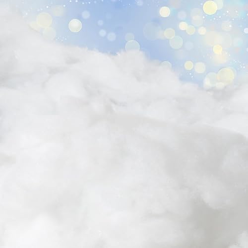 Decoración de nieve falsa de Navidad de 14 onzas para árbol de aldea de Navidad, nieve artificial multiusos similar al algodón, decoración de nieve