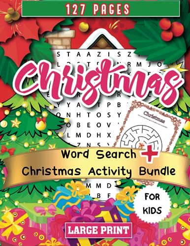 Christmas word search + activity bundle: For kids image 2