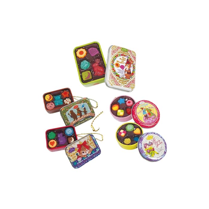Amazon.co.jp: 超リアル！缶入りクッキー&グミマスコット 魔法とお菓子