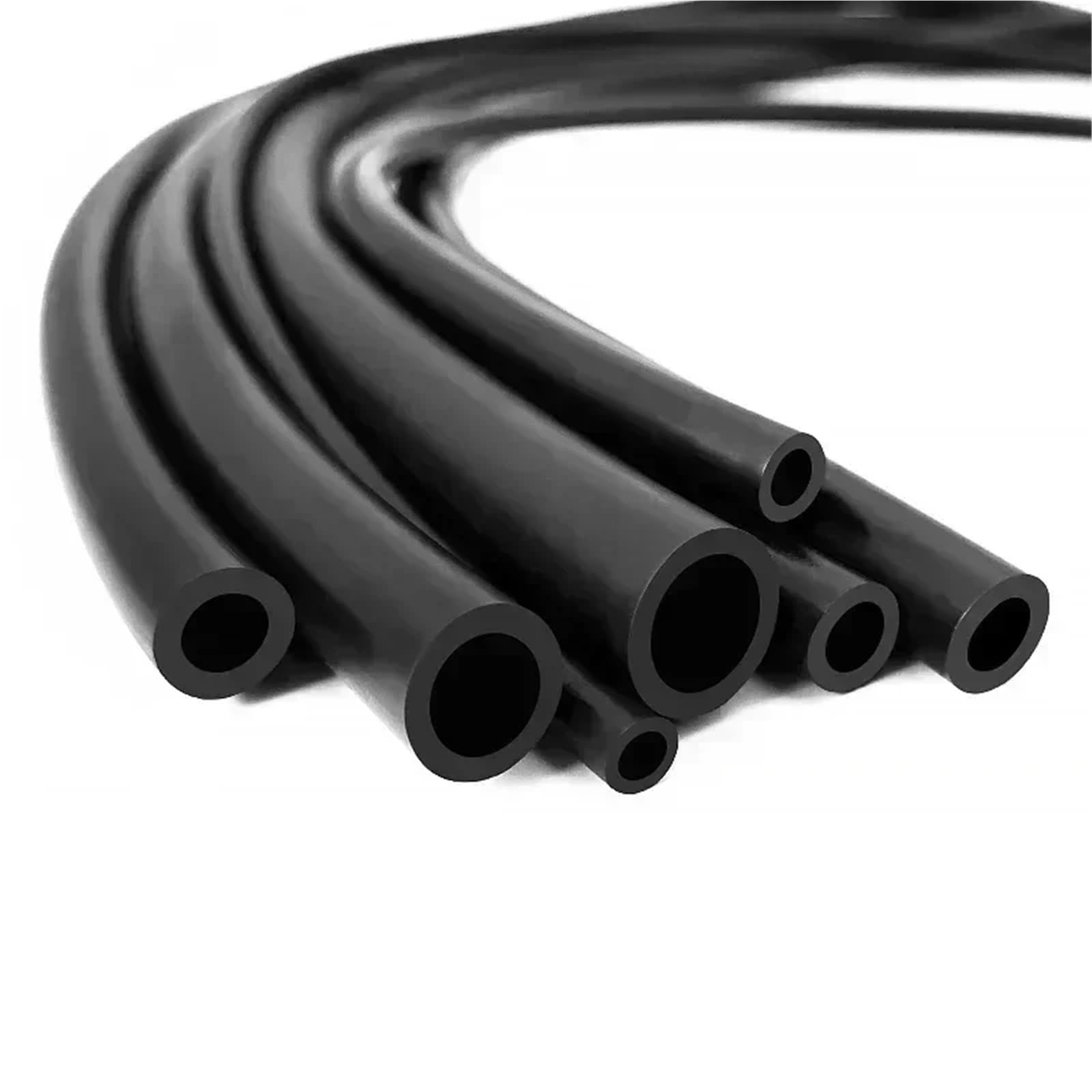 Manguera de goma negra 1/2/5M ID2/3/4/5/6/7/8/910/11/12/14/16/18mm Tubo Flexible for tanque combustible suave