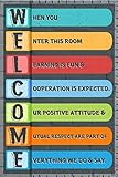 Welcome-When You Enter This Room Classroom Wall Poster Print|Classroom Office Business Dorm Home Office|18 X 12 In|SJC54