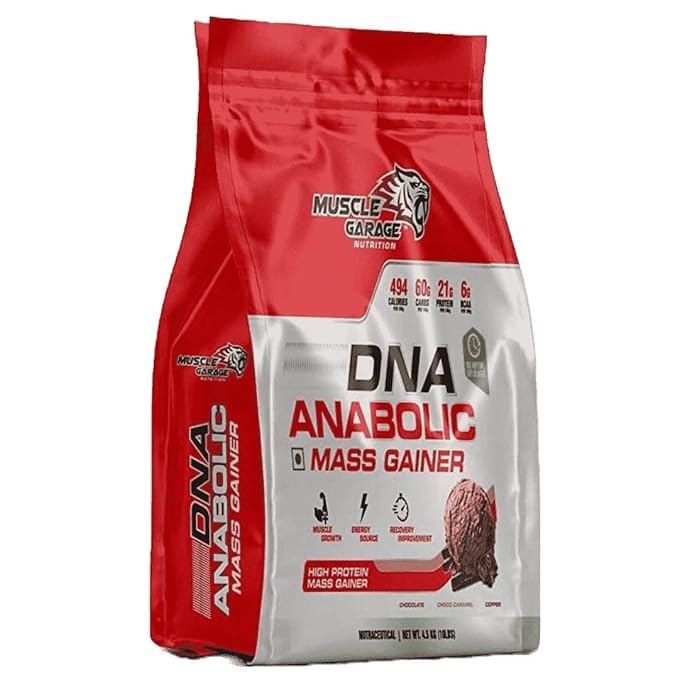 Muscle Garage DNA Anabolic Mass Gainer | 4.5 kg | Choco Caramel (B0D7WCGLFQ) Amazon Price History, Amazon Price Tracker