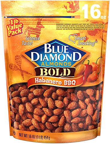 almonds habanero bbq - Blue Diamond Almonds, Bold Habanero BBQ, 16 Ounce