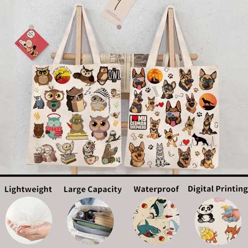 Image of DOOX Canvas Tote Bag for Women, Canvas Reusable
