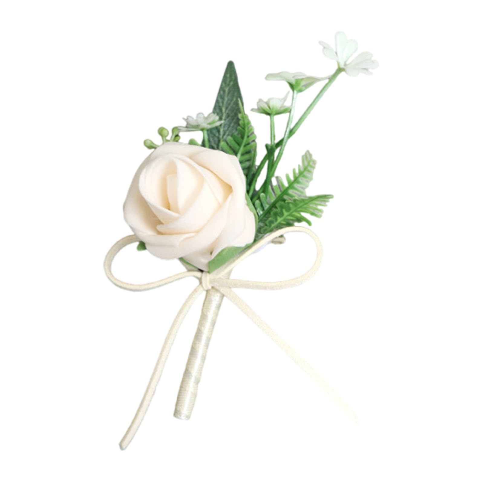Kalttoy Boutonnieres Flower Decoration Corsage Flower Artificial Floral Wedding Props Elegant Boutonnieres Decors Groom Boutonniere Silk Rose Boutonniere