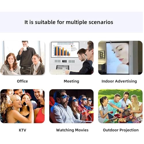 Pantalla manual para proyector 4:3 72 pulgadas miniatura 6