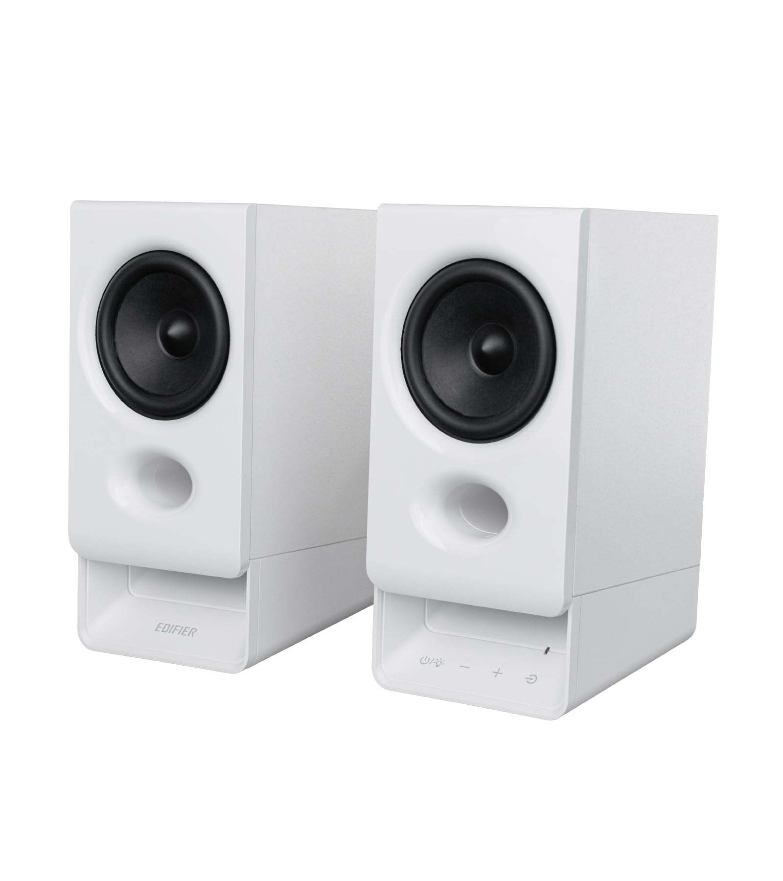 Edifier R20BT Altavoces PC USB, Controladores Full-Range 2.75'', Bluetooth 6.0, Controles táctiles, Entrada AUX, Jack Auriculares, luz Ambiental y perfiles de Sonido Personalizables por App - Blanco