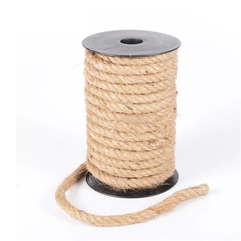lina jutowa, Lina jutowa 10mm, khaki, 5-50 metrów(20m)